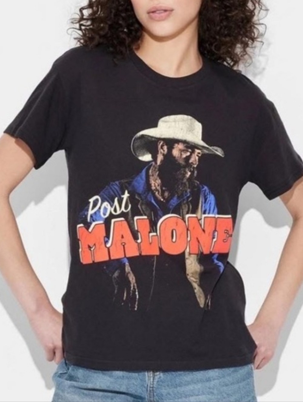 New POSTY CO. Post Malone Texas Cowboy Hat Country Concert Tee T-Shirt XL NWT